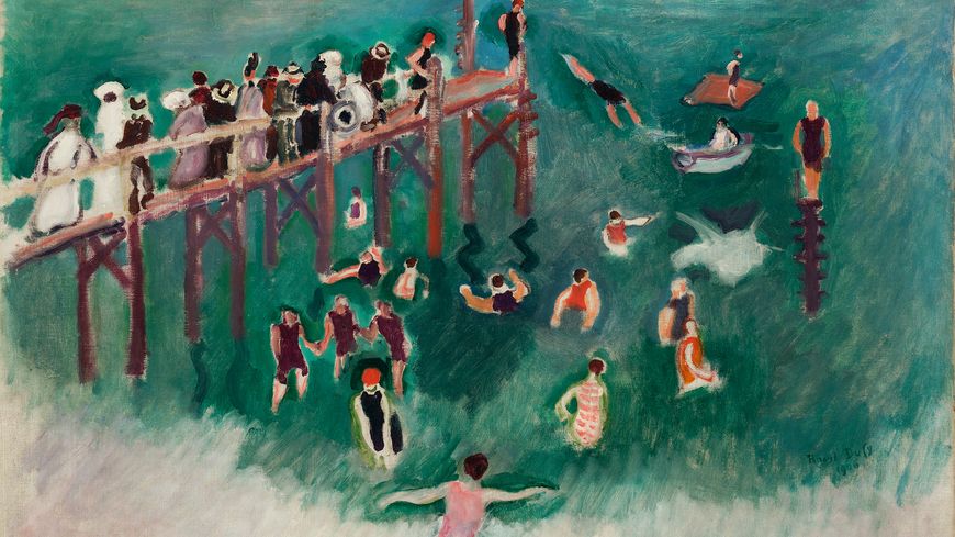 Raoul Dufy, La Baignade , 1906, Huile sur toile, 65 x81 cm, Collection particulière, Courtesy Galerie Von Vertes, Zürich