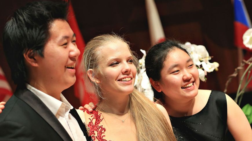 Les finalistes du concours - Shuan Hern Lee, Eva Gevorgyan et Jiwon Yang