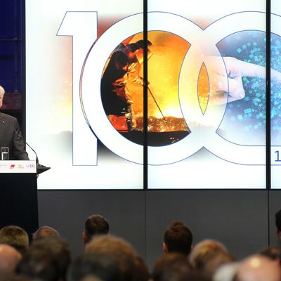 Célébration pour le centième anniversaire de l'Organisation Internationale du Travail (O.I.T), Berlin, 12 mars 2019