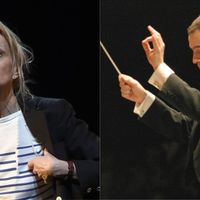 L’actrice Anne Kessler et le chef Laurent Campellone