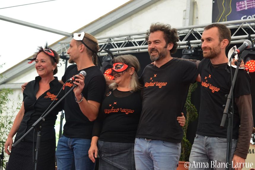 L'équipe du festival Musicalagos au centre Claire Le Menn et Eric Focone