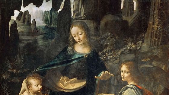 "La Vierge aux rochers" de Léonard de Vinci - Wikicommons