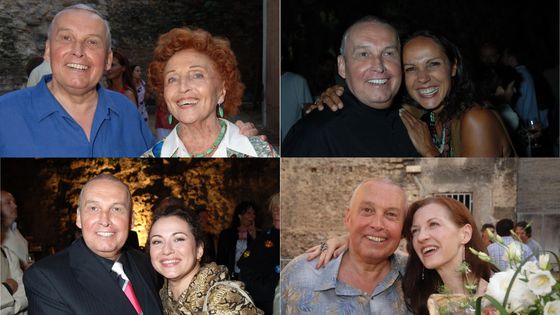 Raymond Duffaut avec Leontina Vaduva, Marco Guidarini, Inva Mula, Rolando Villazon, Patrizia Ciofi et Béatrice Uria-Monzon - Avec l’aimable autorisation de Raymond Duffaut