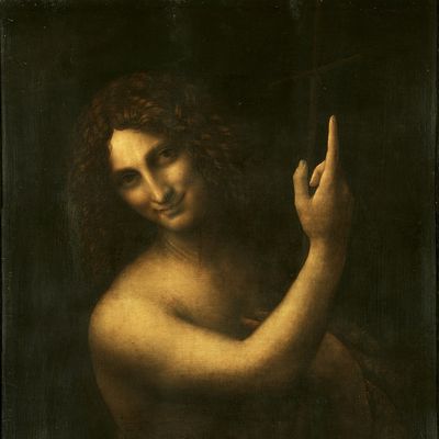 "Saint Jean Baptiste" de Léonard de Vinci, peint vers 1513 - 1516