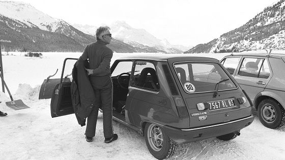 13/01/1979: Herbert von Karajan en vacances d'hiver à Saint-Moritz. ©Getty - Bertrand Laforêt