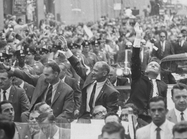 Neil Armstrong, Buzz Aldrin et Michael Collins, 13 août 1969