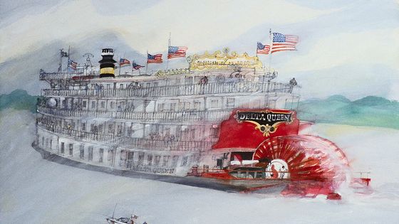 Delta Queen, Mississippi River by Franklin McMahon ©Getty - Corbis Historical