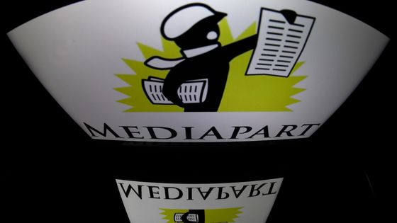 Le logo du site d'information Mediapart ©AFP - LIONEL BONAVENTURE / AFP