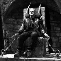 Boris karloff dans le rôle de Frankenstein, film de James Whale sorti en 1931