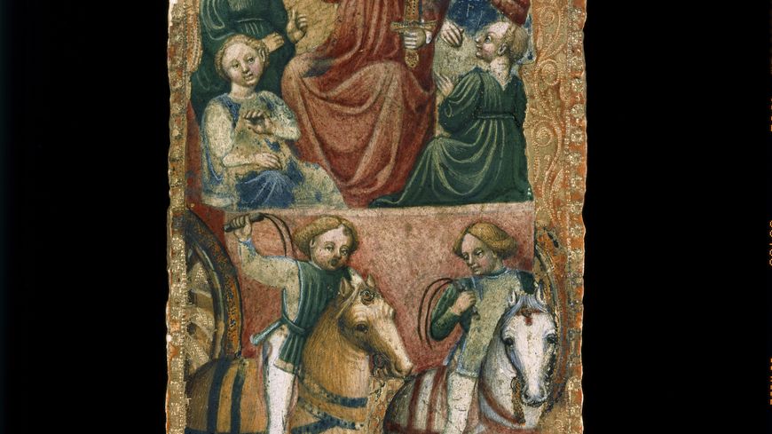 Le Chariot. Tarot de Ferrare, vers 1450