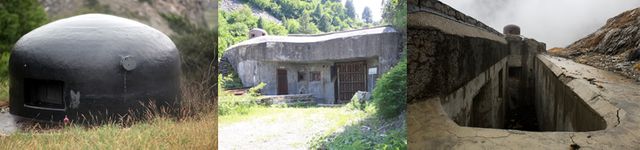 Les ouvrages de Saint-Gobain, du Lavoir et du Pas-du-Roc : ouvrages de la ligne Maginot construits pendant les années 1930 pour interdire l'accès à la moyenne Maurienne