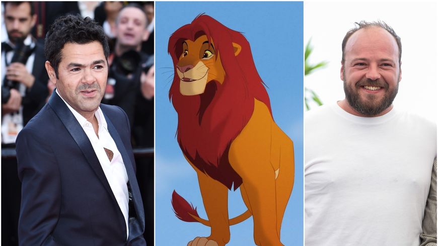 Jamel Debbouze et Alban Ivanov au casting des voix françaises du "Roi Lion" (Stéphane Cardinale/Disney/Pascal Le Segretain)