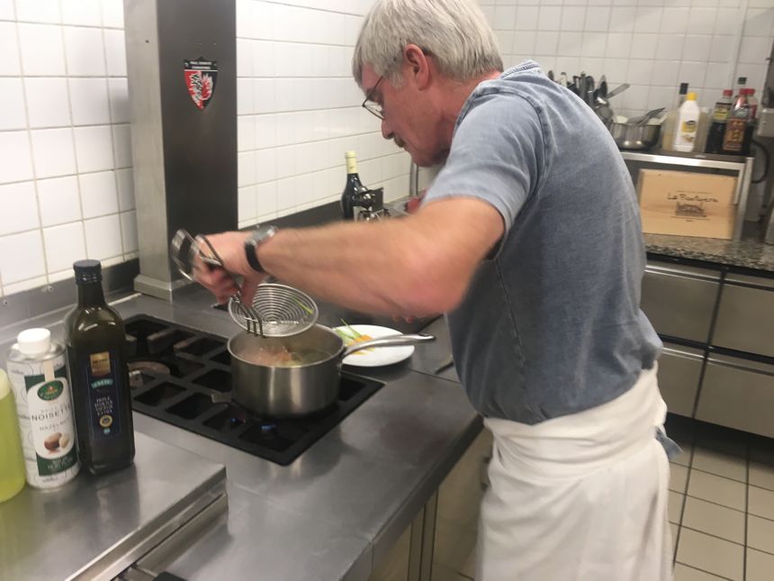 Michel Langlais en renfort en cuisine