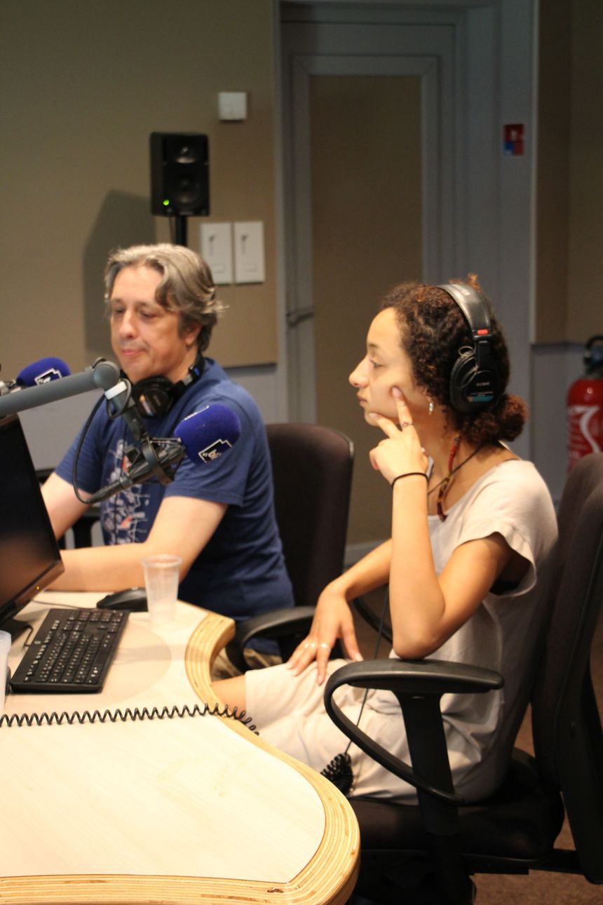 Yves Sauton metteur en scène et Imane Benaziza interprète