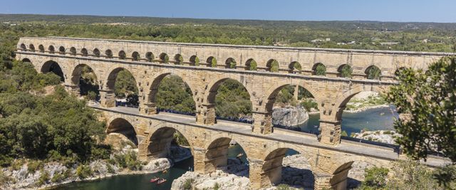 Le pont du Gard est l'un des monuments français les plus visités