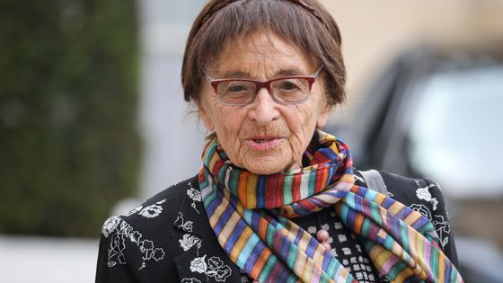 Agnès Heller reçue à l' Elysée (21/05/19) ©AFP - Ludovic Marin