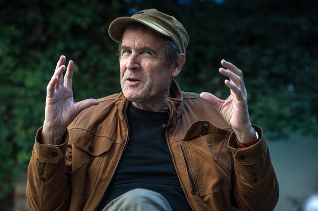 Photo de Johnny Clegg prise lors d'une interview en 2017