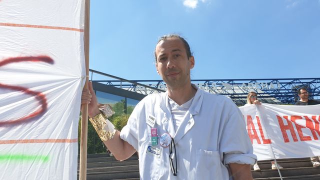 Mobilisé depuis trois mois, Nicolas a rejoint le collectif Inter-Urgences