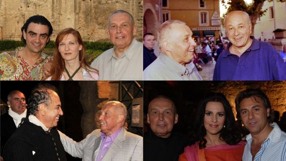 Raymond Duffaut avec Rolando Vilazon, Patrizia Ciofi, Nicolas Joël, Léo Nucci, Angela Gheorghiu et Roberto Alagna - Avec l’aimable autorisation de Raymond Duffaut