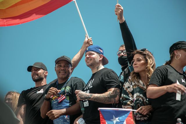 Le chanteur Ricky Martin a participé à la manifestation du 22 juillet à San Juan, capitale de Porto Rico