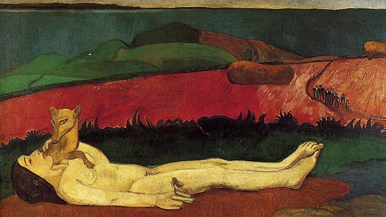 Tableau de Paul Gauguin : La perte du pucelage - Paul Gauguin (1848–1903) - Wikimedia Commons