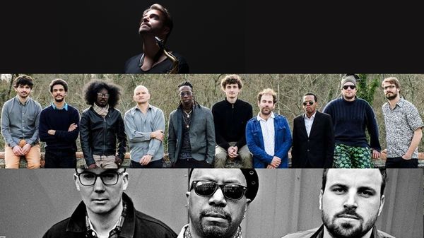 En direct et en public de Jazz in Marciac : Samy Thiébault, Fidel Fourneyron "¿ Que Vola ?" et Delgrès