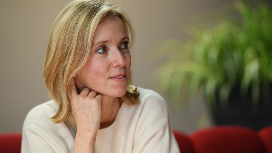 Léa Drucker, lors du festival Premiers Plans d'Angers, en janvier 2018