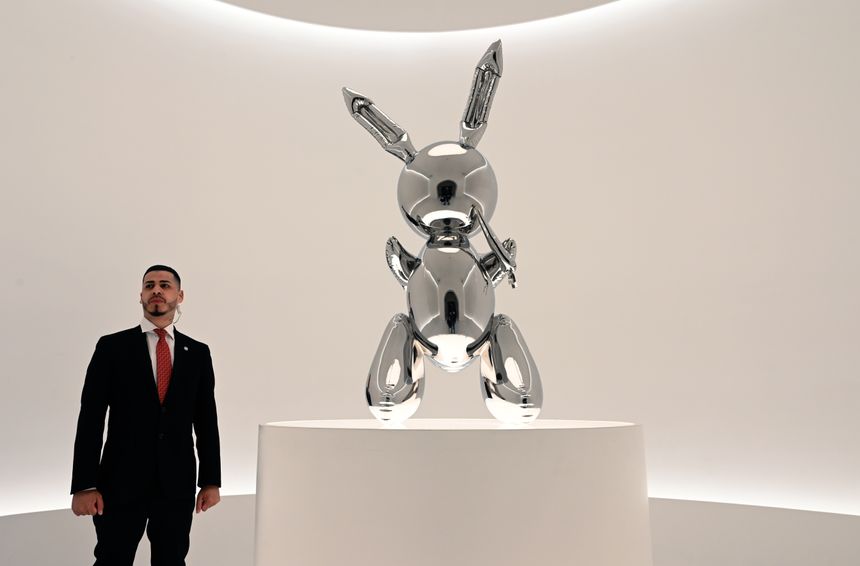 Le lapin est devenu l'animal emblème du plasticien Jeff Koons.