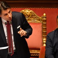 Le président du Conseil sortant, Giuseppe Conte, et le président du mouvement 5 étoiles, Luigi Di Maio, doivent trouver un accord avec le Parti démocrate pour former un gouvernement de coalition.