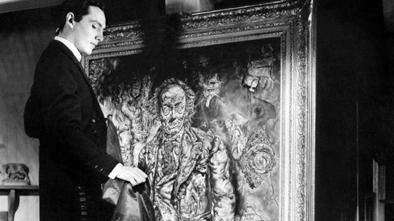 Hurd Hatfield dans le rôle de Dorian Gray, "LE PORTRAIT DE DORIAN GRAY, FILM DE ALBERT LEWIN - ALBERT LEWIN