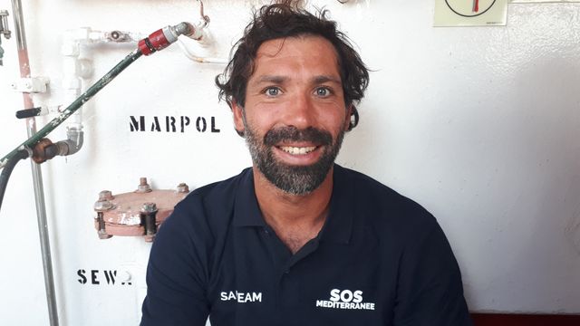 Jérémy, marin sauveteur à bord de l'Ocean Viking