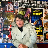 Jean-Pierre Mocky, en 2002, dans le cinéma Le Brady, qu’il avait acquis.