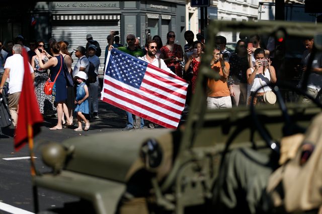 Des vétérans américains étaient présents pour les cérémonies.