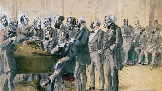 Inconnu - portrait de musiciens, avec Charles Gounod, Camille Saint-Saëns et César Franck - Paris, Hôtel Carnavalet ©Getty - DEA / J.L. Charmet