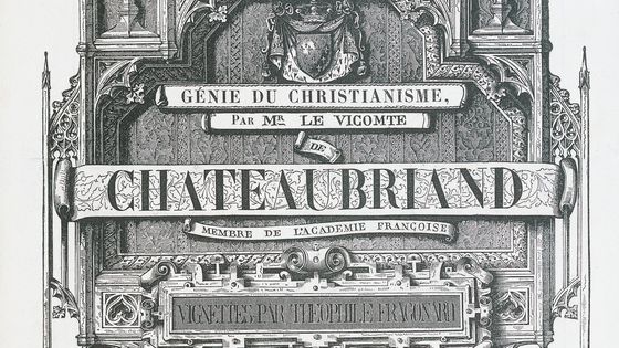 Page de titre d'une édition de 1838 du "Génie du Christianisme" ©Getty - DeAgostini