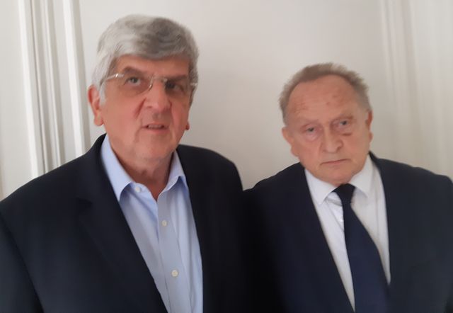 L’avocat jean-Alex Buchinger et Louis Kirsch, gérant de l’hôtel Picard