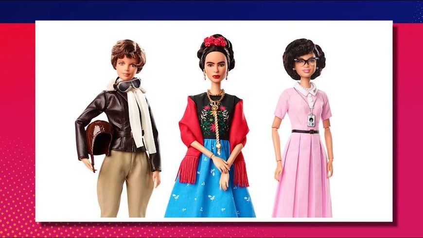 Les trois premières poupées de la collection "Inspiring Women"