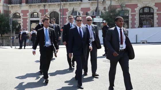 Le Secrétaire d'Etat américain au Trésor Steven Mnuchin, le 24 août à Biarritz. La veille, Donald Trump déclarait ordonner aux entreprises américaines de quitter la Chine ©AFP - Ludovic Marin