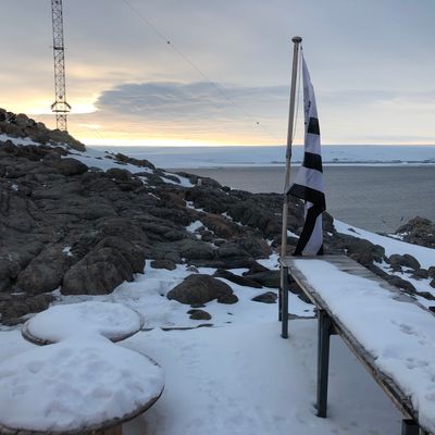 Une vue depuis la base