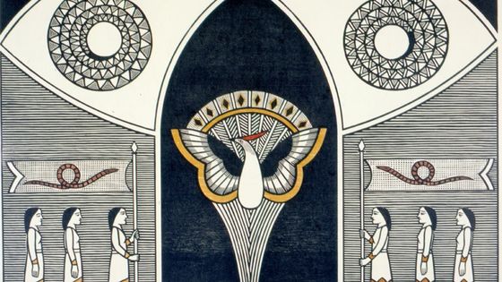 Oeuvre de Gilvan Samico ayant fait la couverture du CD du Quinteto da Paraíba : "Música Armoria" (Quintette du Nordeste brésilien) - Gilvan Samico