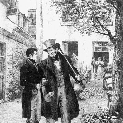Vautrin et Eugène, personnage du "père Goriot"