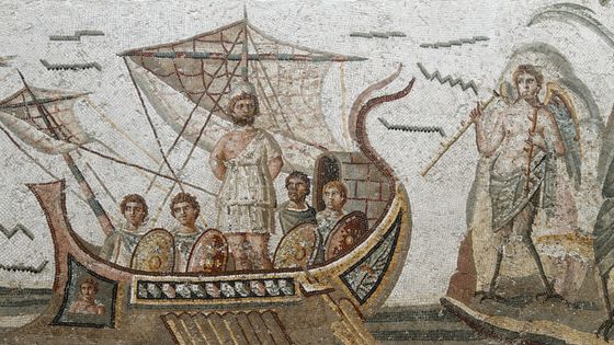 Mosaïque romaine, Ulysse et les sirènes, musée du Bardo, Tunisie ©Getty - Dallas and John Heaton