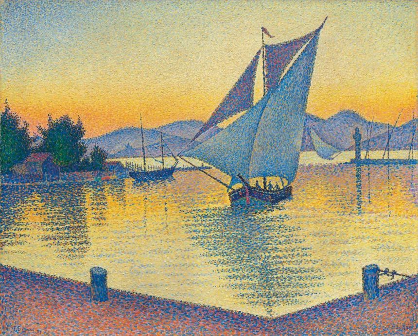 Le "Port au soleil couchant", adjugé pour 25,9 millions de dollars, est celui de Saint-Tropez.