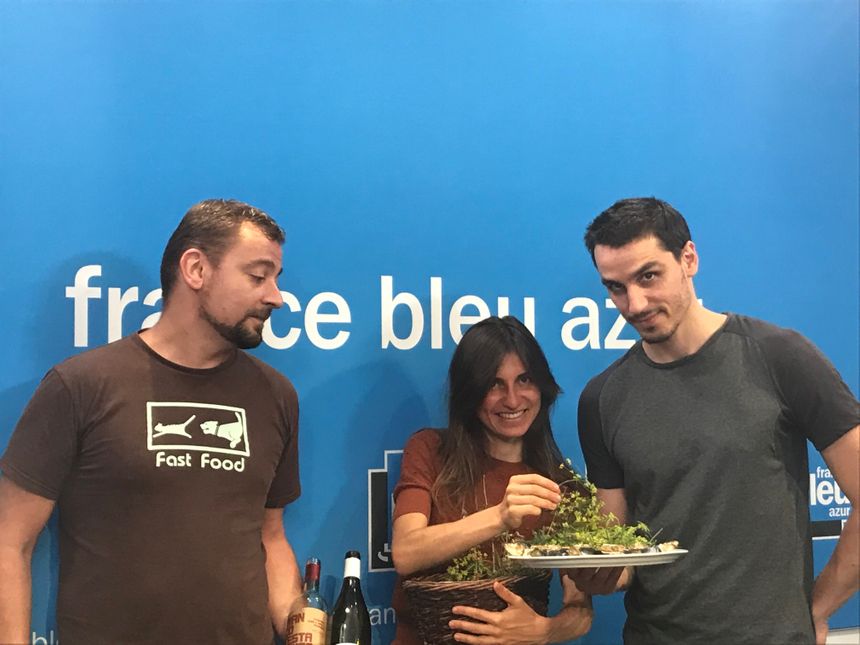 Yannick, Marine Lafon, Yann Grit, l'équipe de O Quoptidien, 2 rue Martin Seytour à Nice