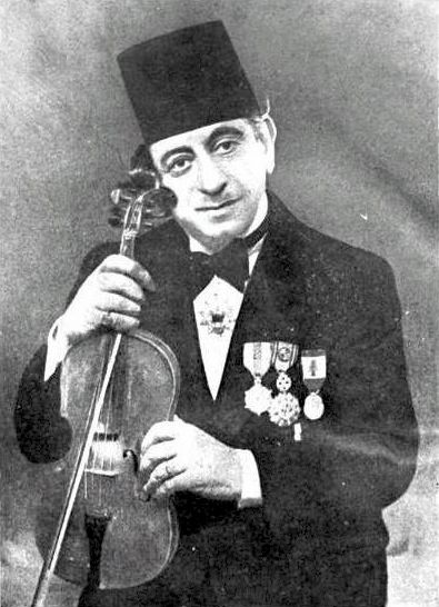 Le violoniste Sami Al-Shawwa (1887 - 1960) en 1927