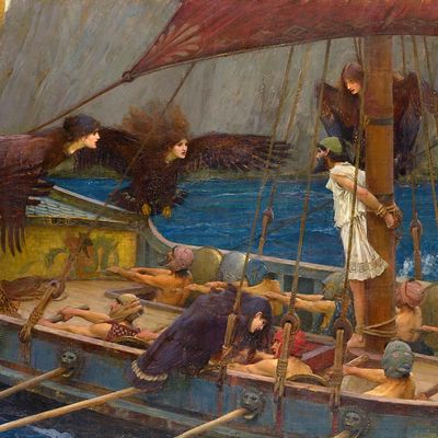 "Ulysse et les Sirènes", tableau peint par John William Waterhouse, 1891, conservé à la National Gallery of Victoria à Melbourne