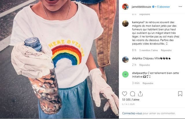 Capture d'écran du compte Instagram de Jamel Debbouze