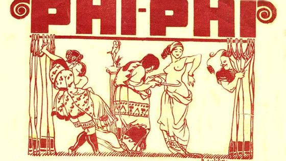Affiche originale de l'opérette Phi Phii de Henri Chrstiné (1918) - Académie Nationale de l’Opérette