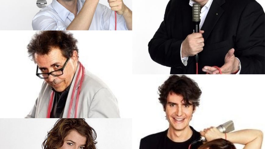 Jérémie Rousseau, Thierry Jousse, Saskia De Ville, Frédéric Lodéon, Émilie Munera et Rodolphe Bruneau-Boulmier, tous producteurs à France Musique