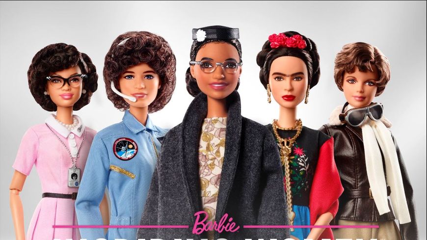 Les cinq Barbie de la collection "Inspiring Women"